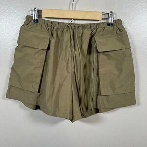Lovers & Friends Mya Shorts Size Small Green Utility Cargo Relaxed Gorpcore